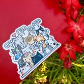 Crazy for Cats Vinyl Sticker